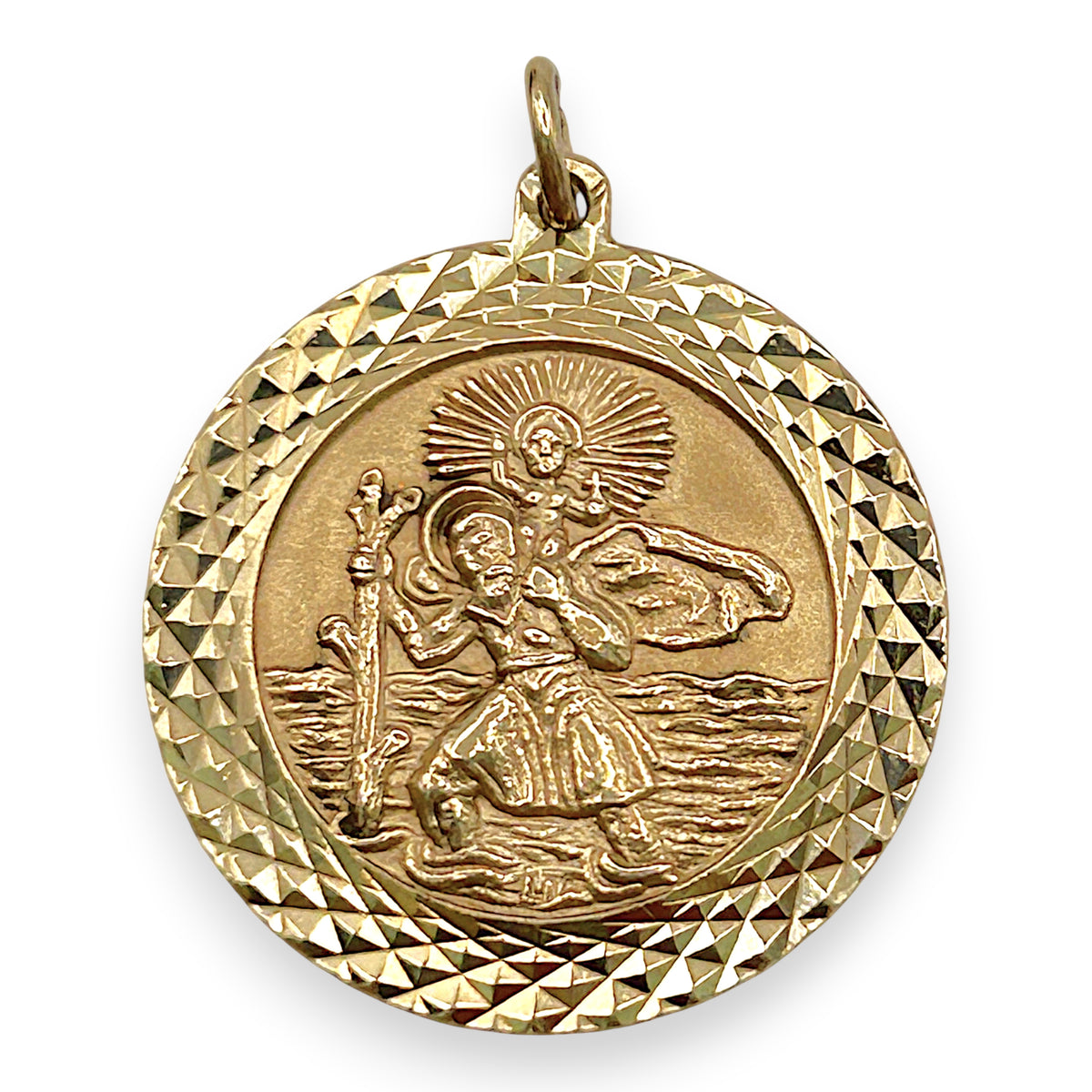 NZGD | 9ct Gold Saint Christopher Medallion Pendant