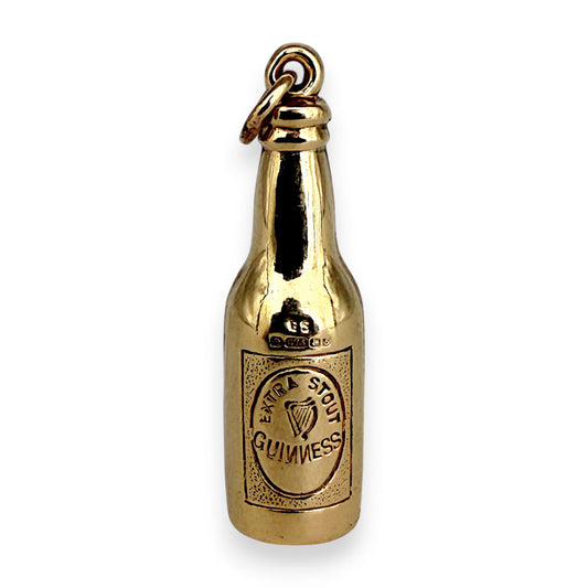 NZGD | 9ct Gold Bottle of Good Times Pendant - GUINNESS