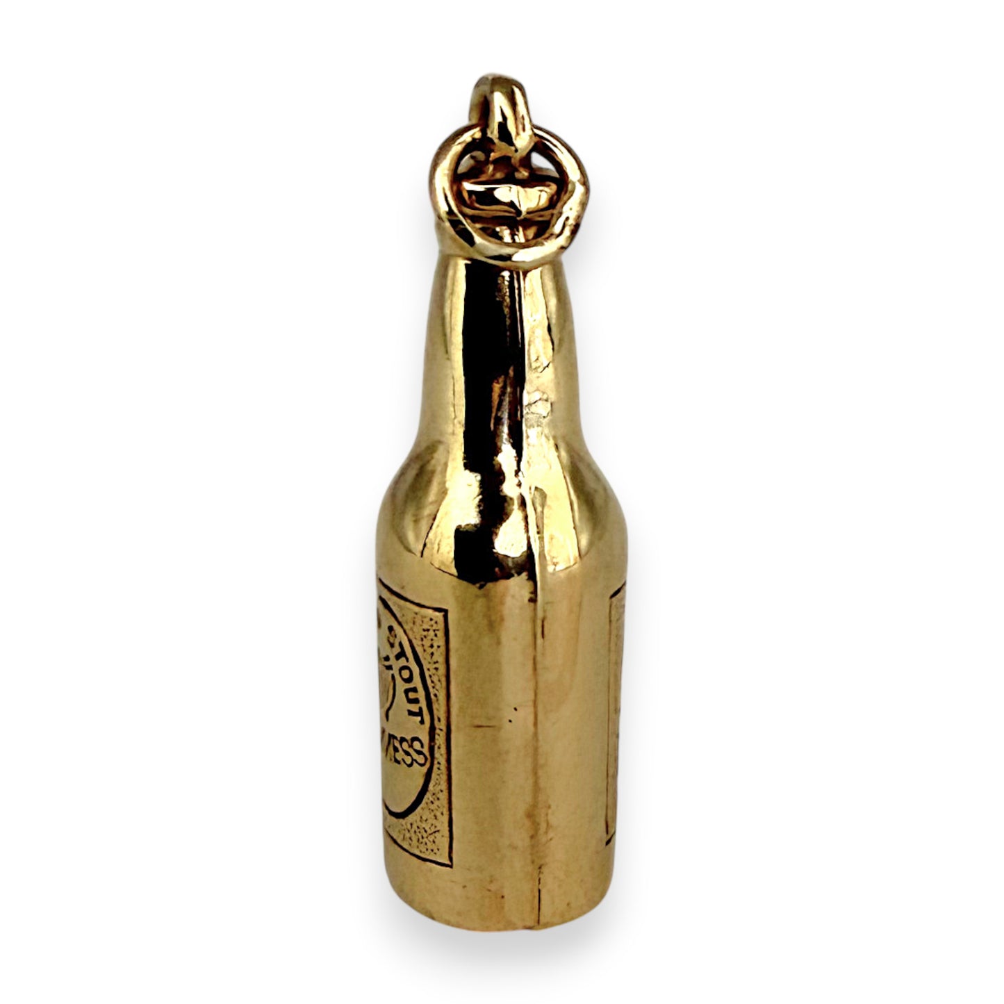 NZGD | 9ct Gold Bottle of Good Times Pendant - GUINNESS