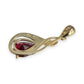 NZGD | 9ct Gold Crimson Tear Luxe Pendant