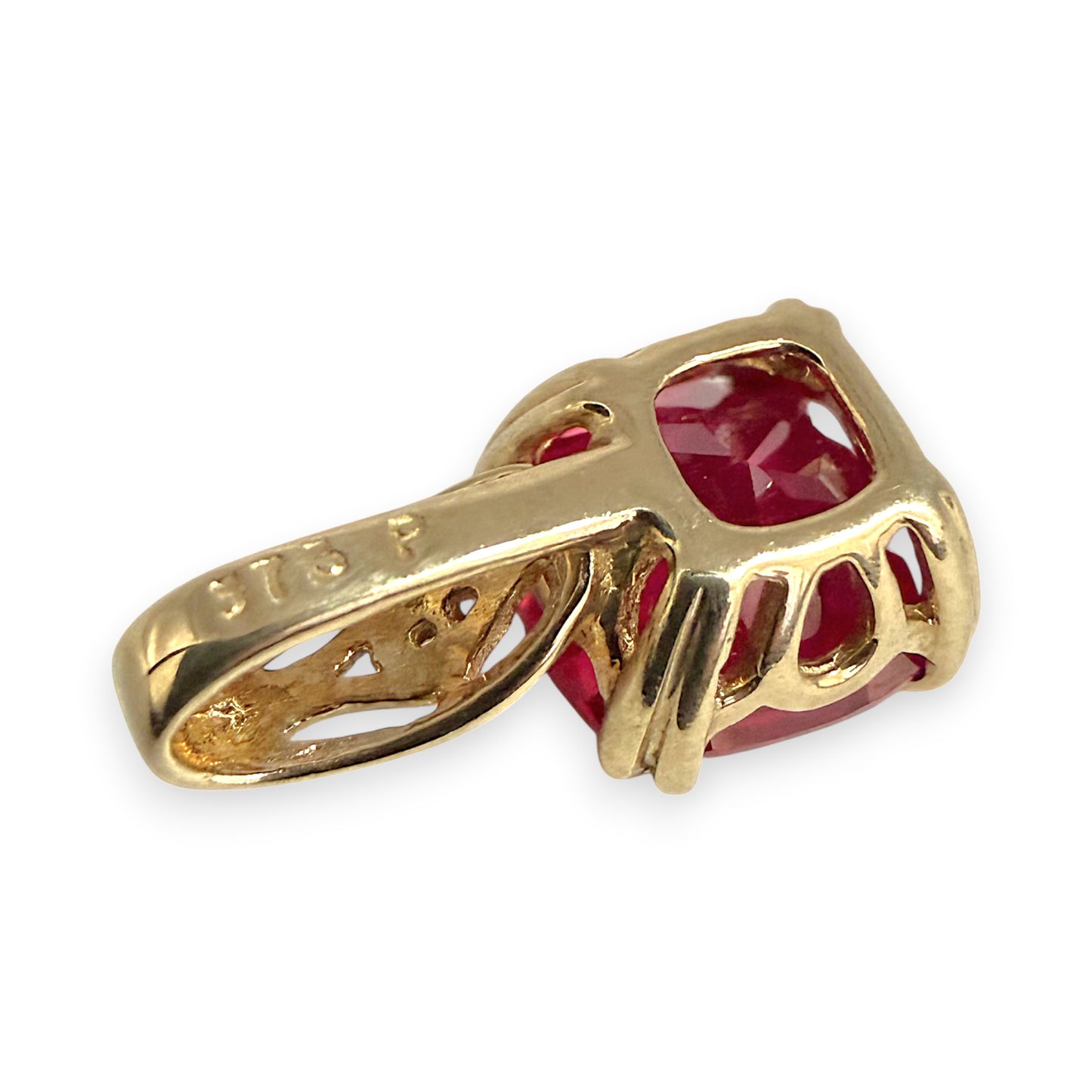 NZGD | 9ct Gold Crimson Kiss Pendant with Natural Ruby