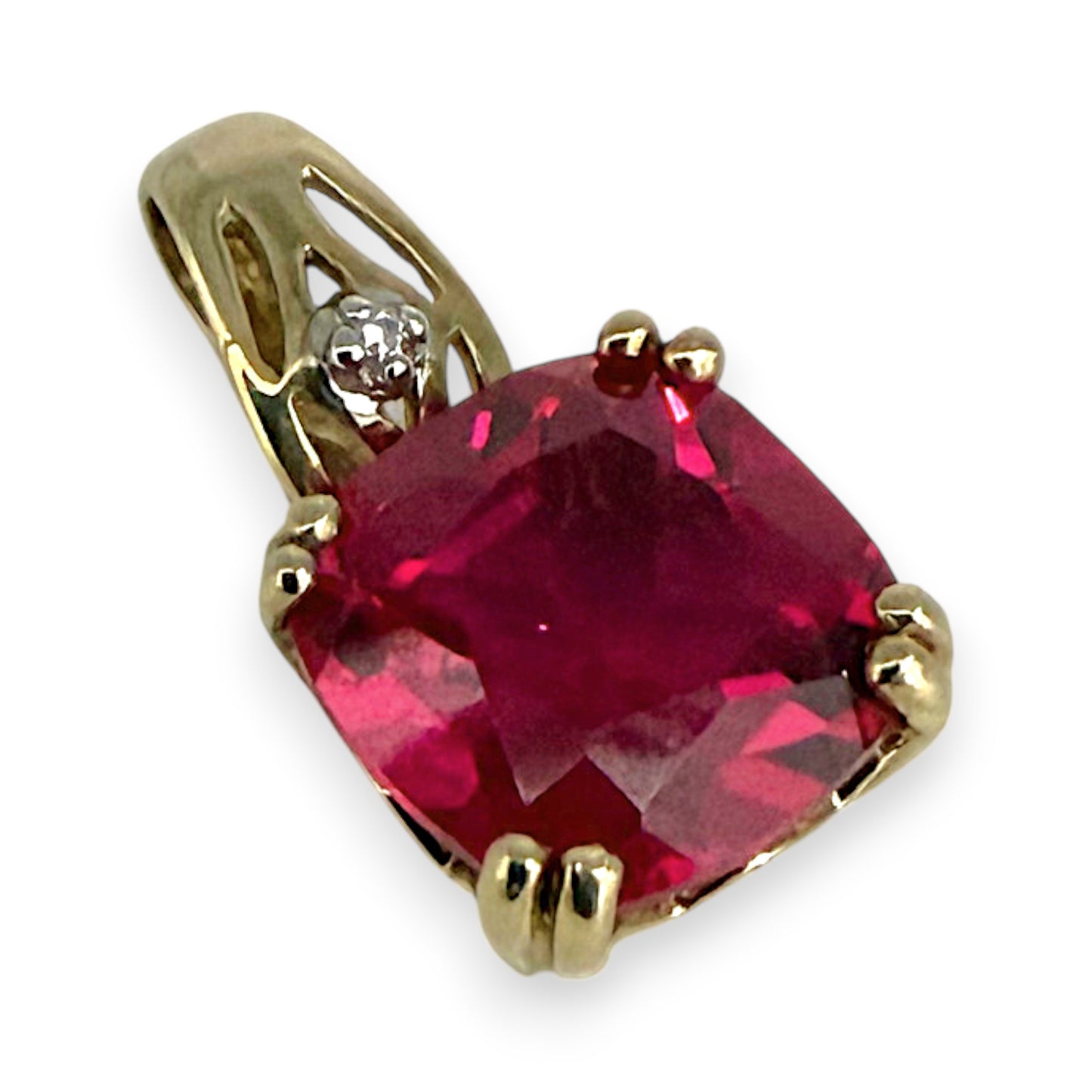 NZGD | 9ct Gold Crimson Kiss Pendant with Natural Ruby
