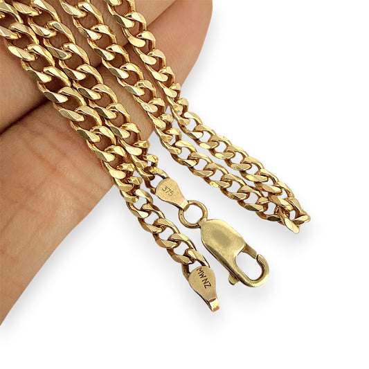 MZGD | 9ct Gold Aotearoa Curb Chain 61cm
