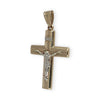 NZGD | 9ct Y/W Gold Silent Strength Cross Pendant