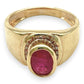 NZGD | 9ct Gold Scarlet Aura Heritage Ring Valuation $2,400