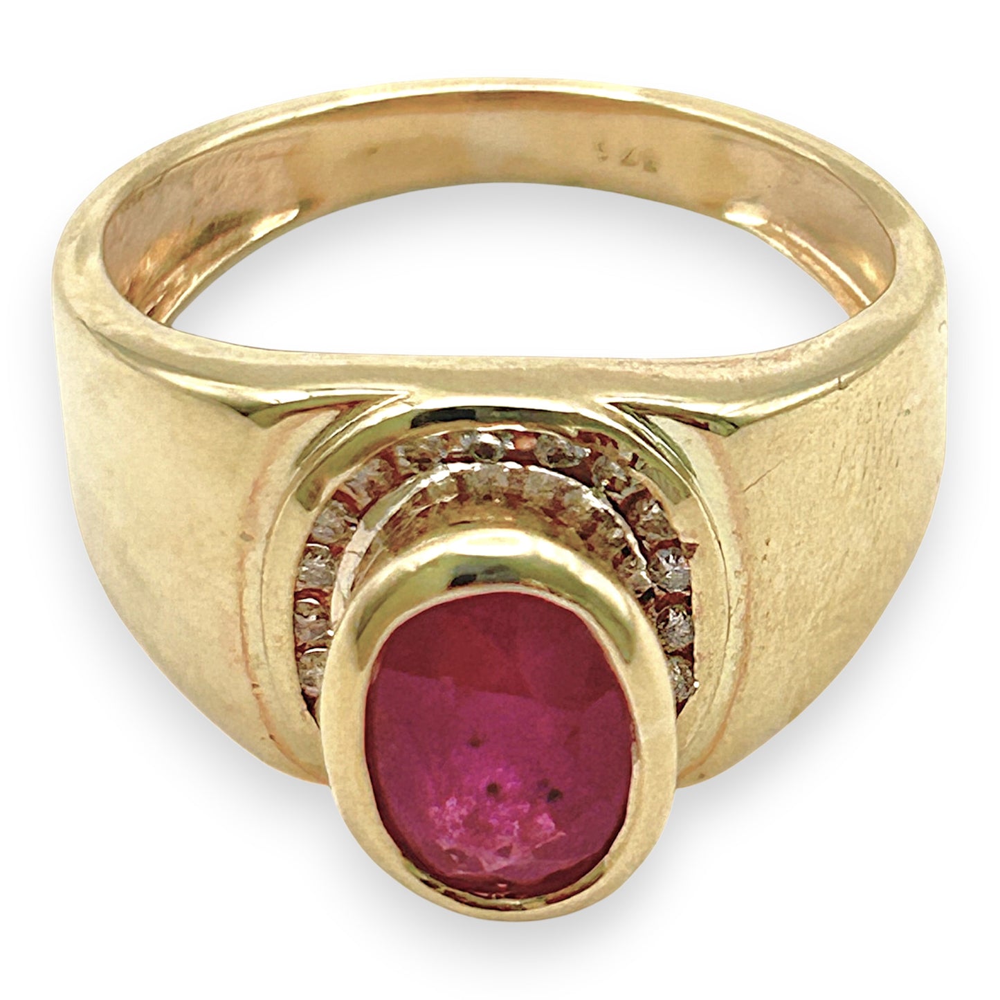 NZGD | 9ct Gold Scarlet Aura Heritage Ring Valuation $2,400