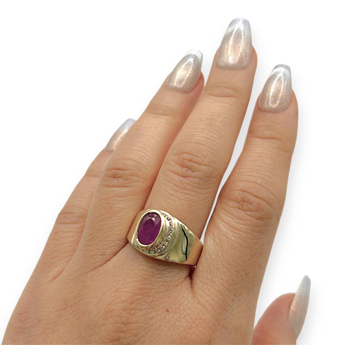 NZGD | 9ct Gold Scarlet Aura Heritage Ring Valuation $2,400