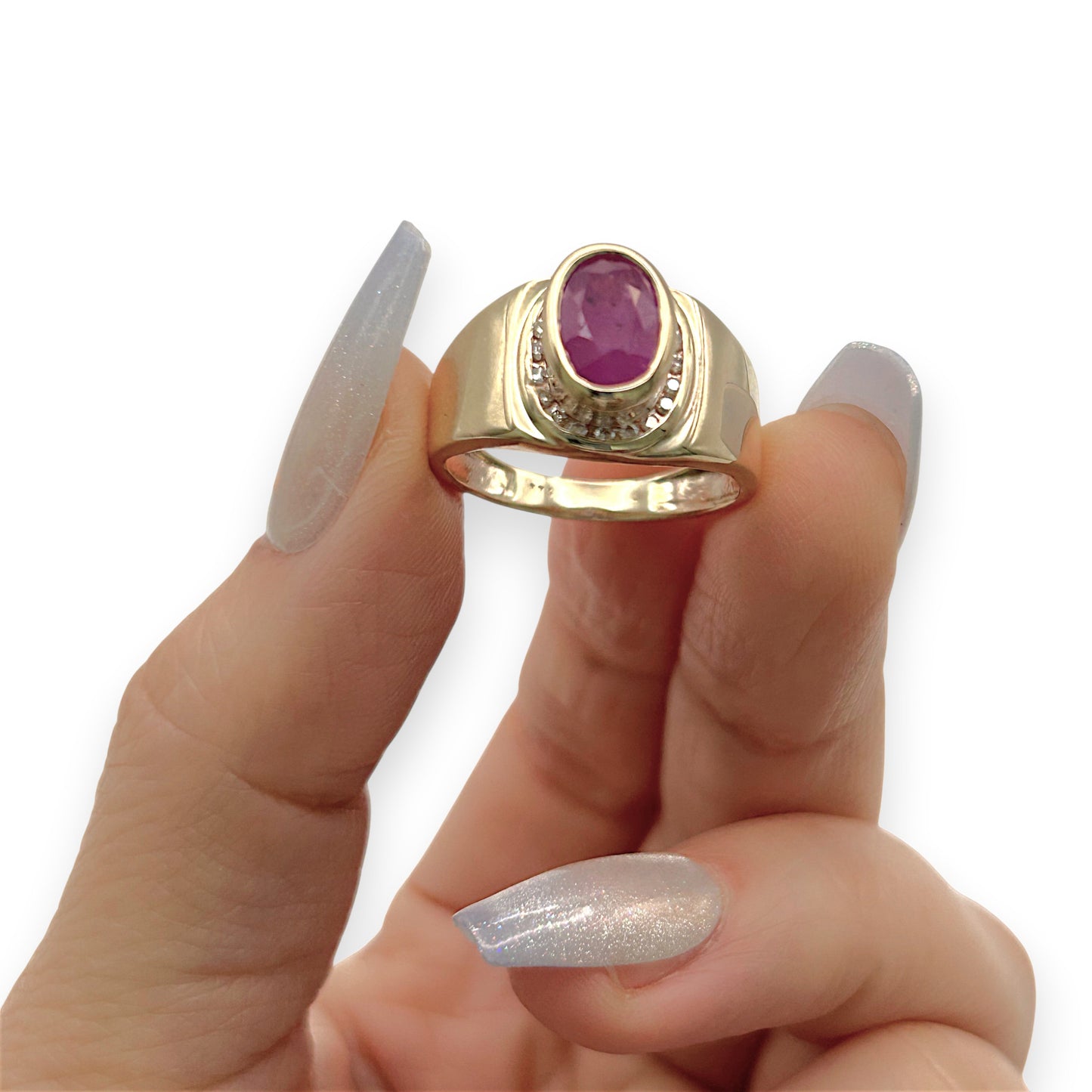 NZGD | 9ct Gold Scarlet Aura Heritage Ring Valuation $2,400