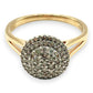 NZGD | 9ct Gold 0.5ct. Halo Classic Cluster Ring Valuation $2,250