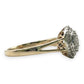 NZGD | 9ct Gold 0.5ct. Halo Classic Cluster Ring Valuation $2,250