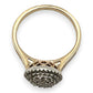 NZGD | 9ct Gold 0.5ct. Halo Classic Cluster Ring Valuation $2,250