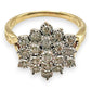 NZGD | 9ct Gold Diamond Bloom Classic Ring Valuation $2,000