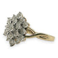 NZGD | 9ct Gold Diamond Bloom Classic Ring Valuation $2,000