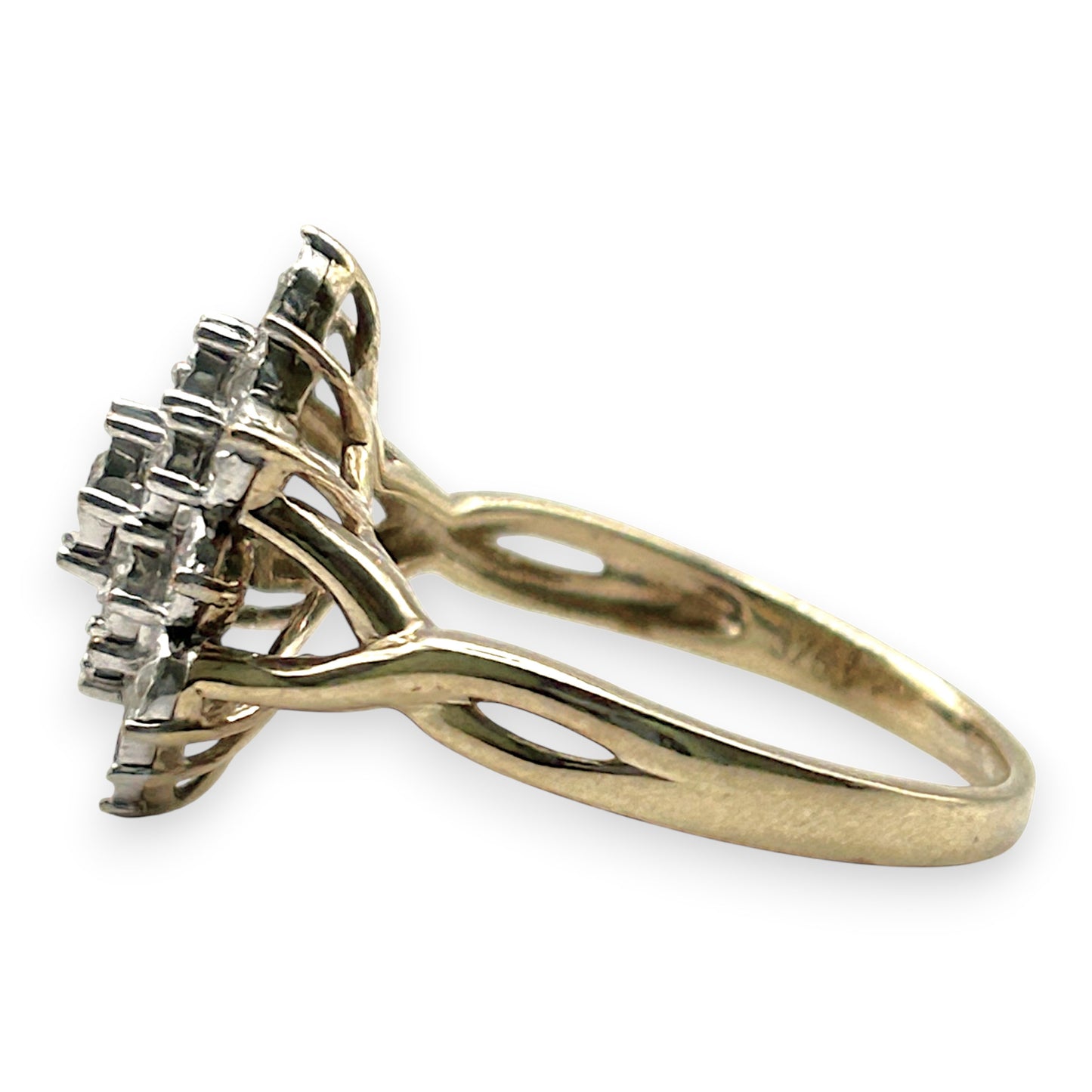 NZGD | 9ct Gold Diamond Bloom Classic Ring Valuation $2,000