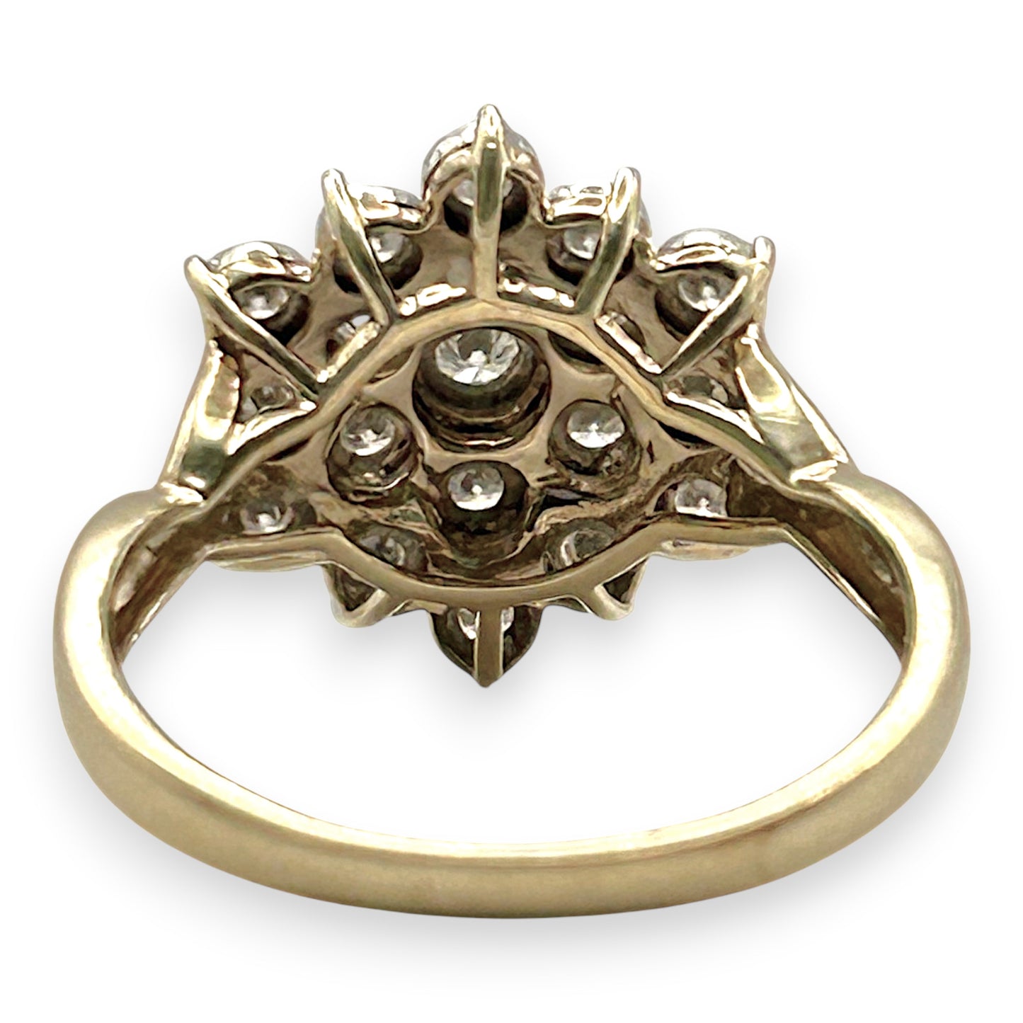NZGD | 9ct Gold Diamond Bloom Classic Ring Valuation $2,000