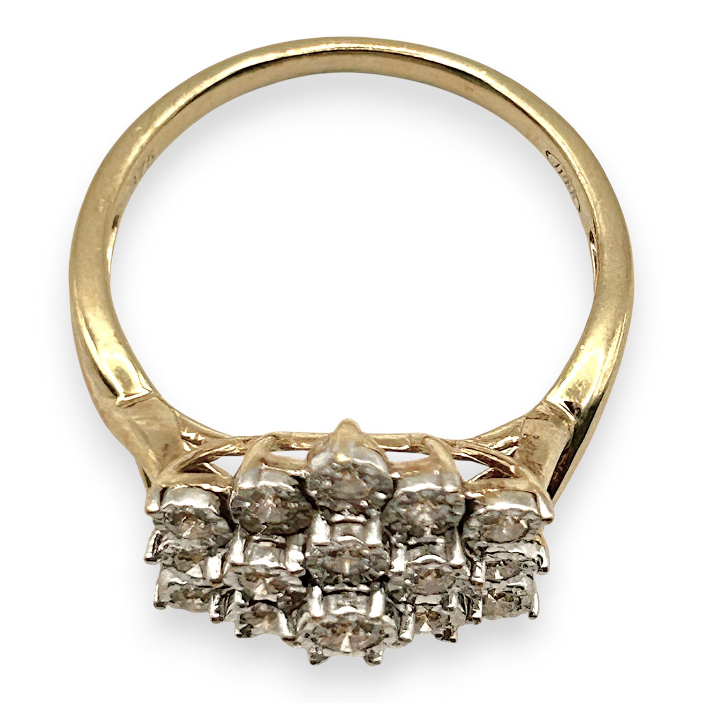 NZGD | 9ct Gold Diamond Bloom Classic Ring Valuation $2,000