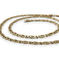 NZGD| 9ct Gold Golden Echo Double‑Link Chain 48cm