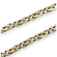 NZGD| 9ct Gold Golden Echo Double‑Link Chain 48cm