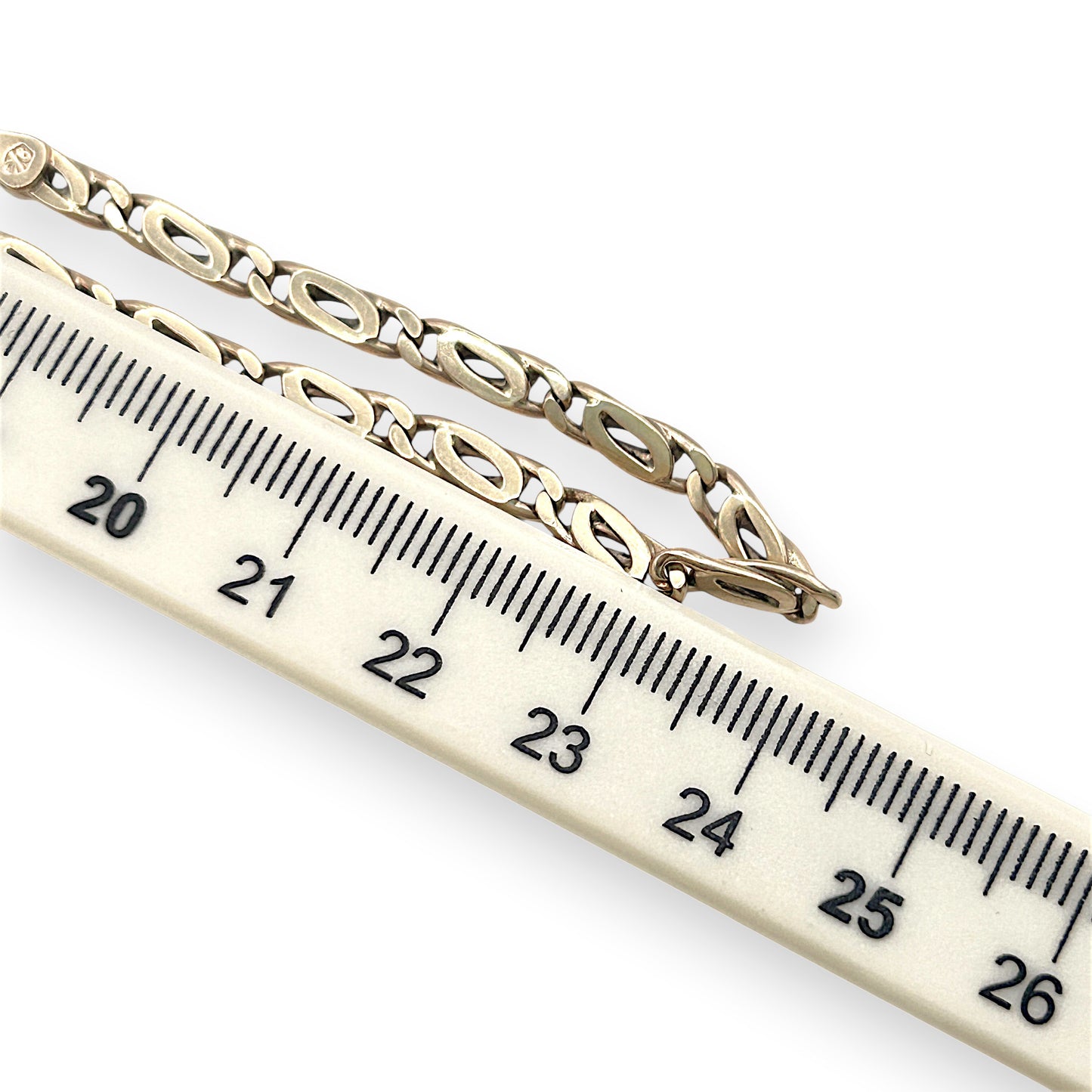 NZGD| 9ct Gold Golden Echo Double‑Link Chain 48cm