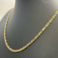 NZGD| 9ct Gold Golden Echo Double‑Link Chain 48cm