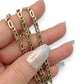 NZGD| 9ct Gold Golden Echo Double‑Link Chain 48cm