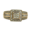 NZGD | 9ct Gold Regal Square Mixed‑Cut Diamond Ring Valuation $2,250