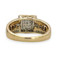 NZGD | 9ct Gold Regal Square Mixed‑Cut Diamond Ring Valuation $2,250