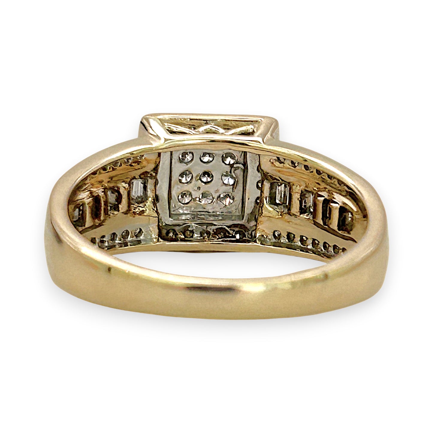NZGD | 9ct Gold Regal Square Mixed‑Cut Diamond Ring Valuation $2,250