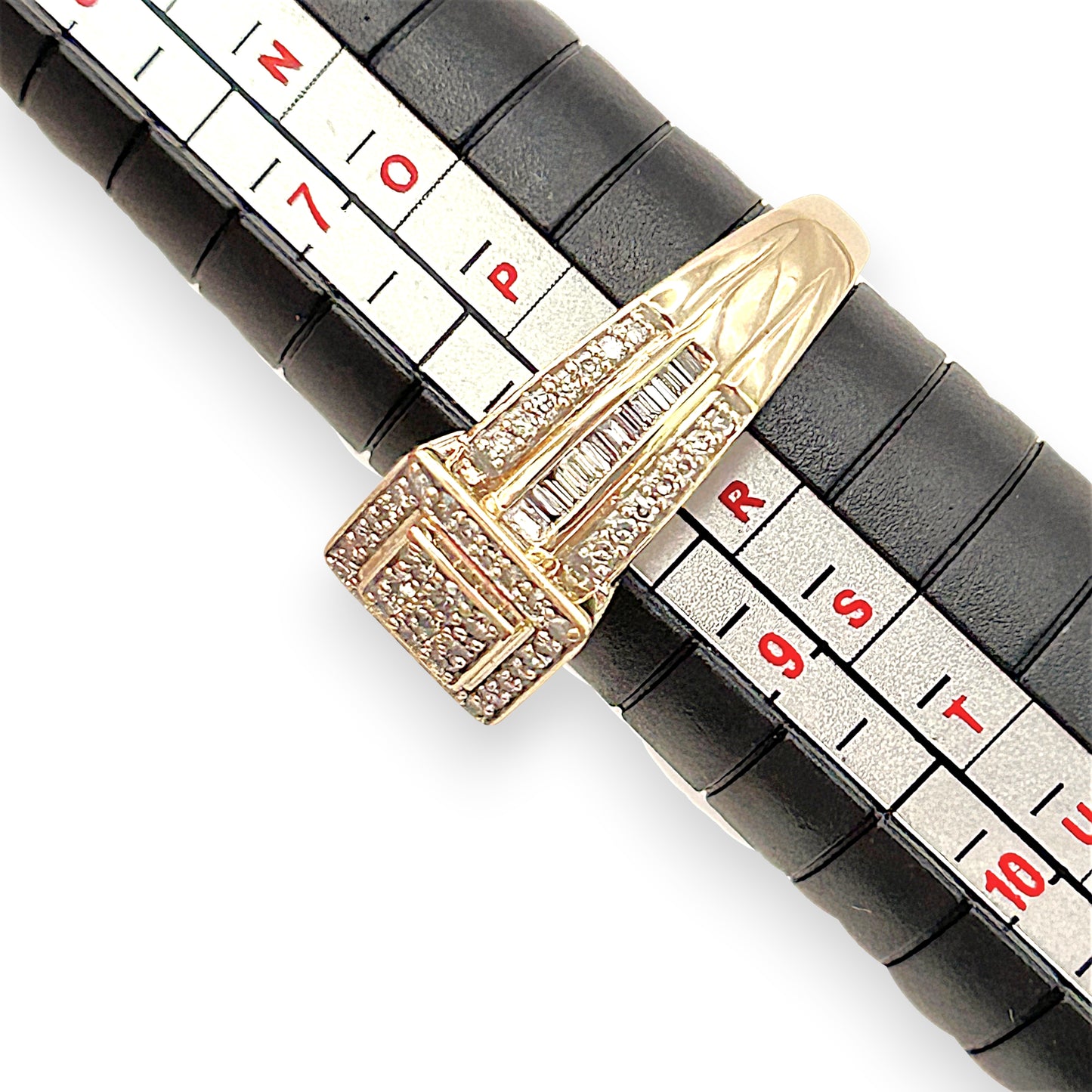 NZGD | 9ct Gold Regal Square Mixed‑Cut Diamond Ring Valuation $2,250