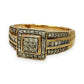 NZGD | 9ct Gold Regal Square Mixed‑Cut Diamond Ring Valuation $2,250