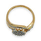 NZGD | 9ct Gold PROUDS Luxe Cluster DiamondRing Valuation $1,575