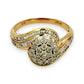 NZGD | 9ct Gold PROUDS Luxe Cluster DiamondRing Valuation $1,575
