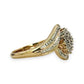 NZGD | 9ct Gold PROUDS Luxe Cluster DiamondRing Valuation $1,575