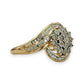NZGD | 9ct Gold PROUDS Luxe Cluster DiamondRing Valuation $1,575