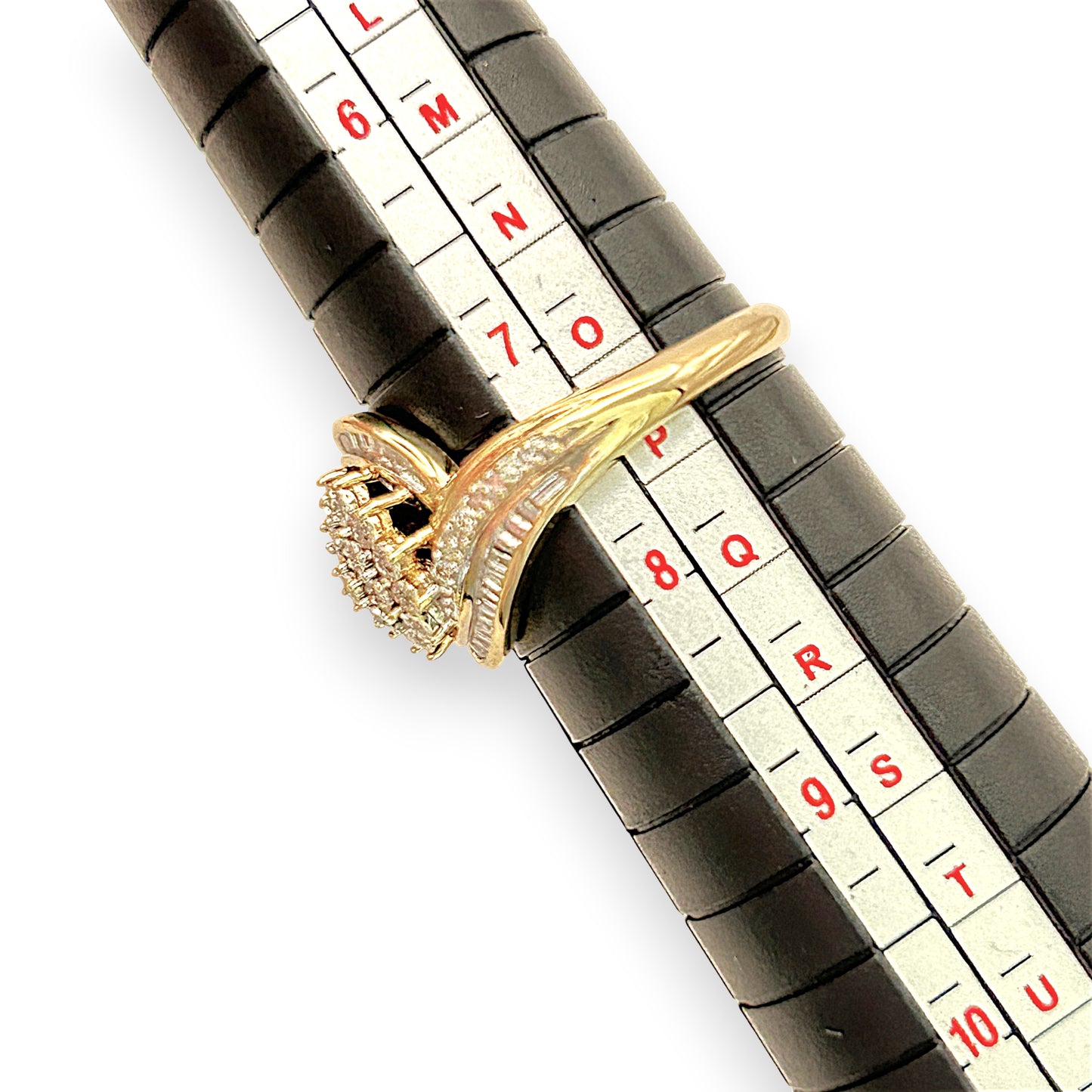 NZGD | 9ct Gold PROUDS Luxe Cluster DiamondRing Valuation $1,575