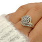 NZGD | 9ct Gold PROUDS Luxe Cluster DiamondRing Valuation $1,575