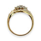 NZGD | 9ct Gold PROUDS Luxe Cluster DiamondRing Valuation $1,575