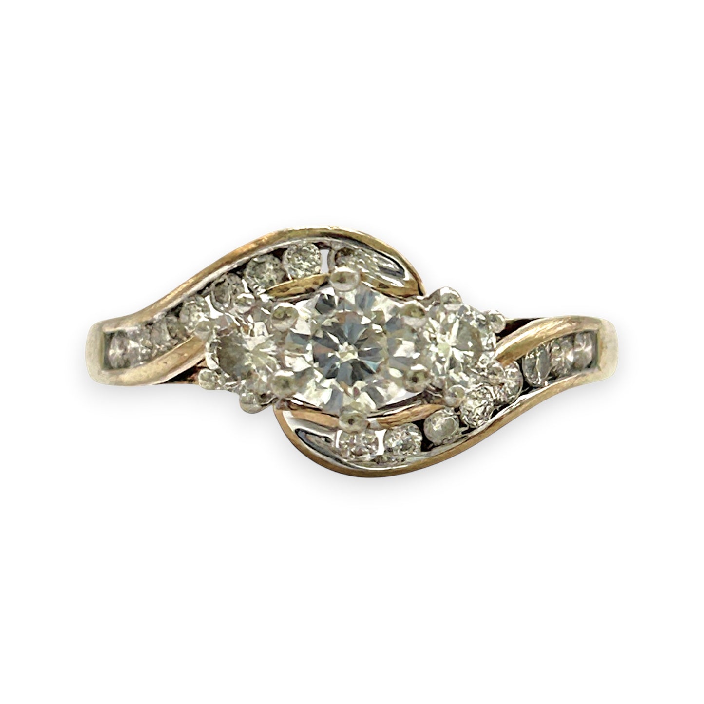 NZGD | 9ct Gold Golden Curve Trilogy Ring Valuation $2,800