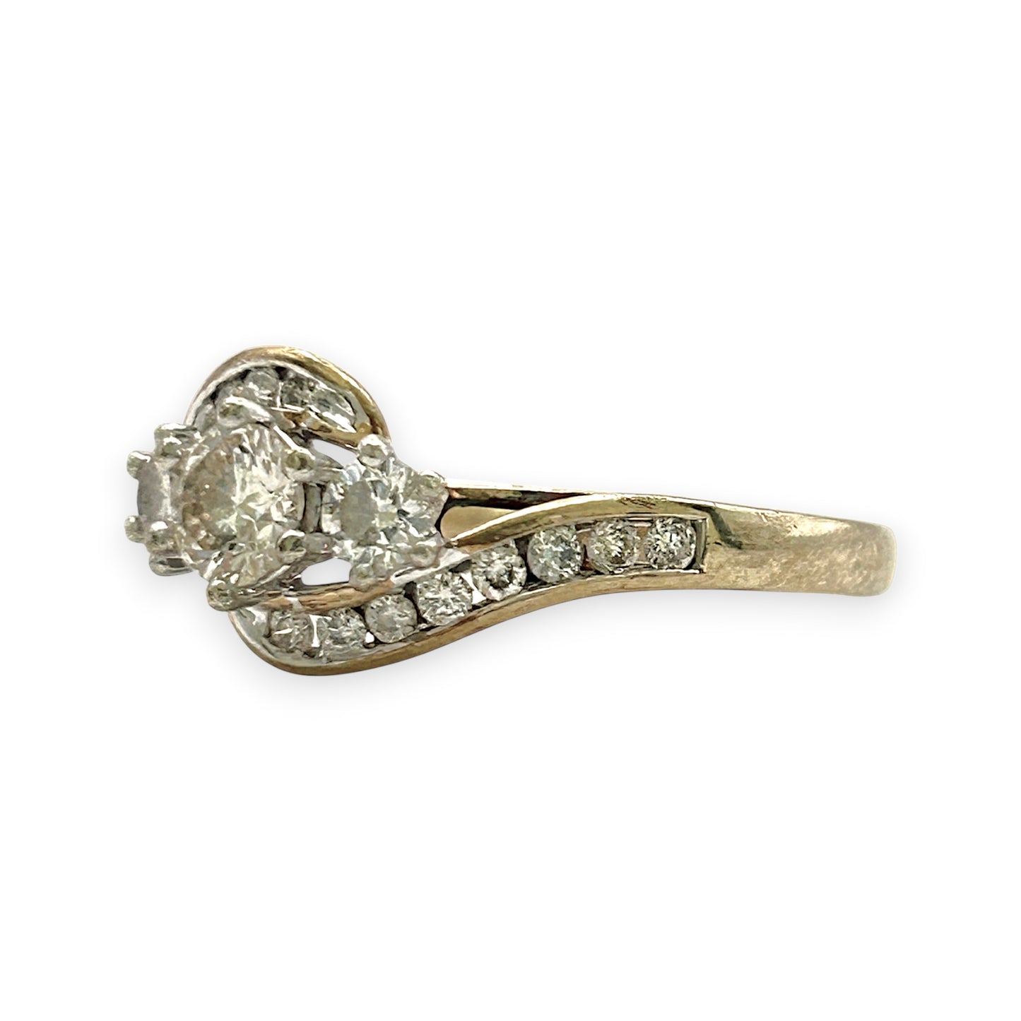 NZGD | 9ct Gold Golden Curve Trilogy Ring Valuation $2,800