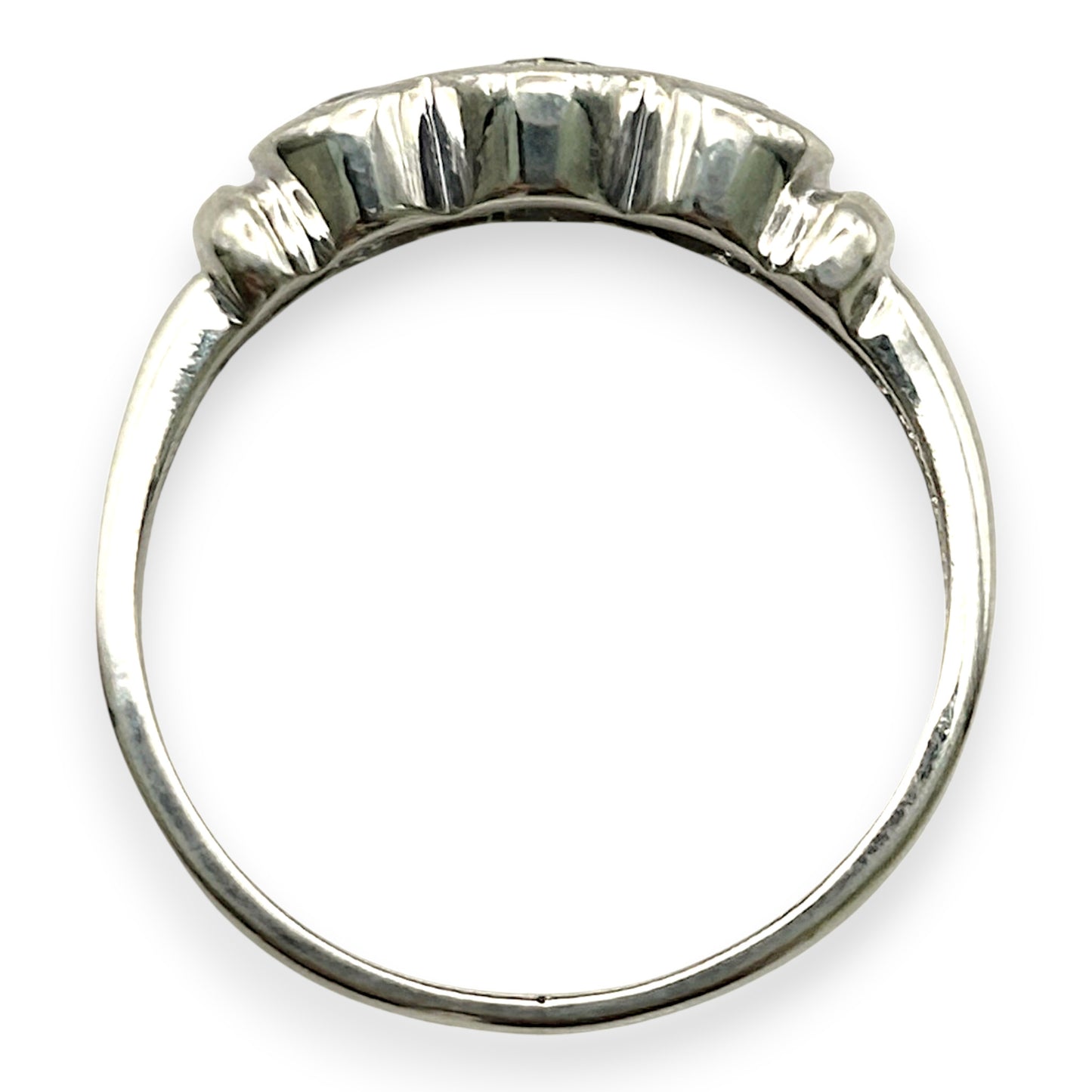 NZGD | 9ct White Gold  Frostline Trilogy Diamond Ring Valuation $2,200