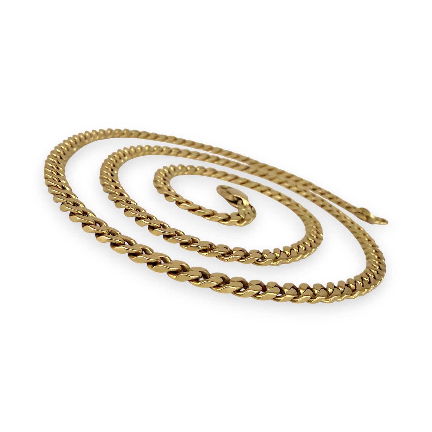 NZGD | 9ct Gold Solid Elegance Curb Classic Chain 44cm