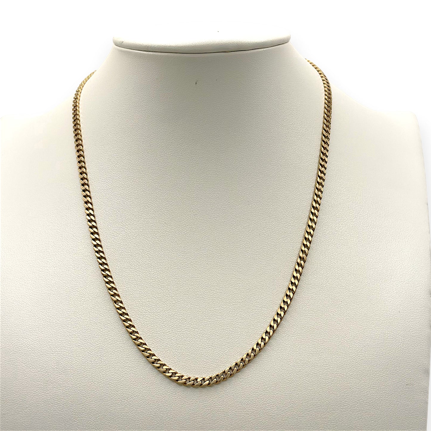 NZGD | 9ct Gold Solid Elegance Curb Classic Chain 44cm