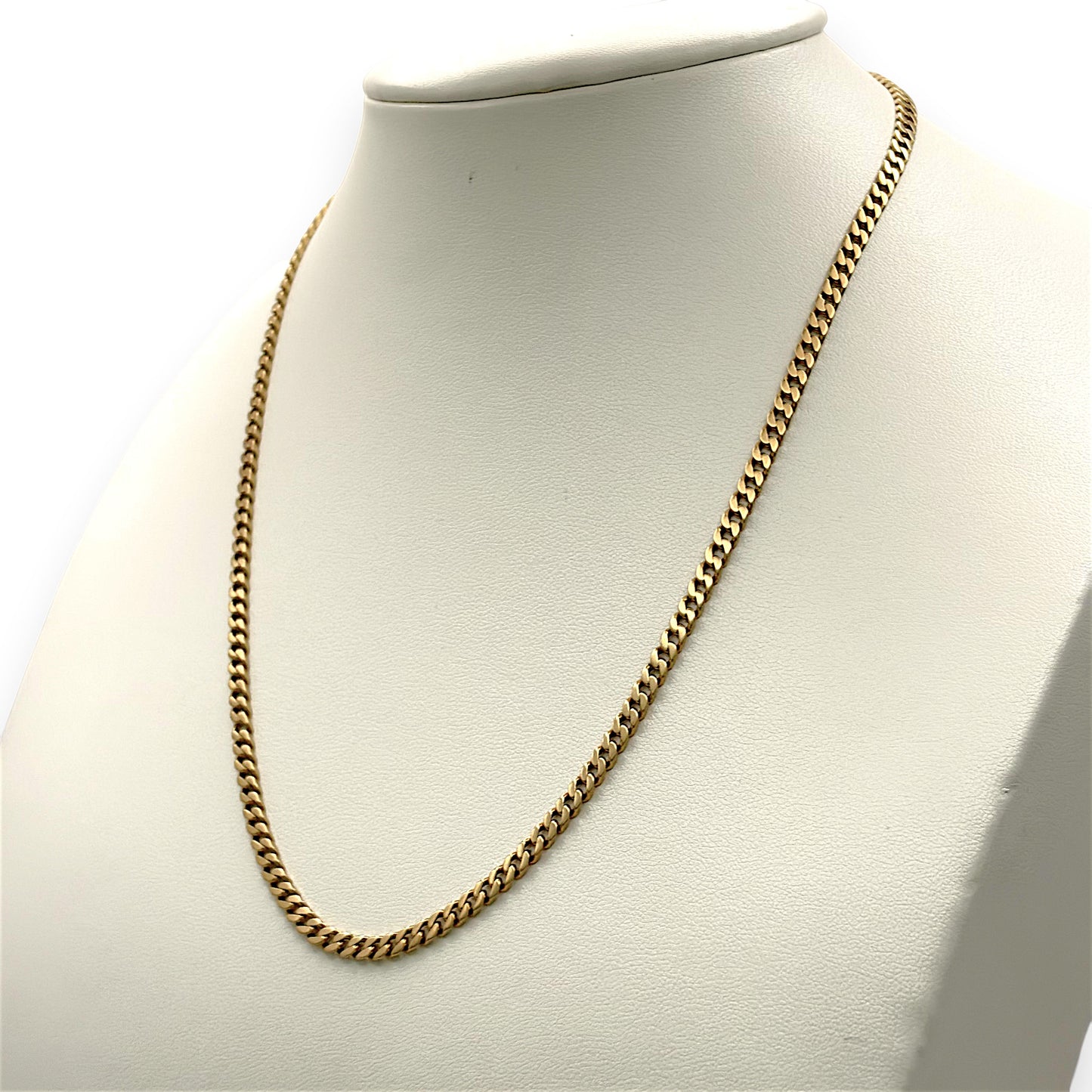NZGD | 9ct Gold Solid Elegance Curb Classic Chain 44cm