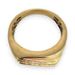 NZGD | 10ct Gold Radiant Axis Band Ring Size P