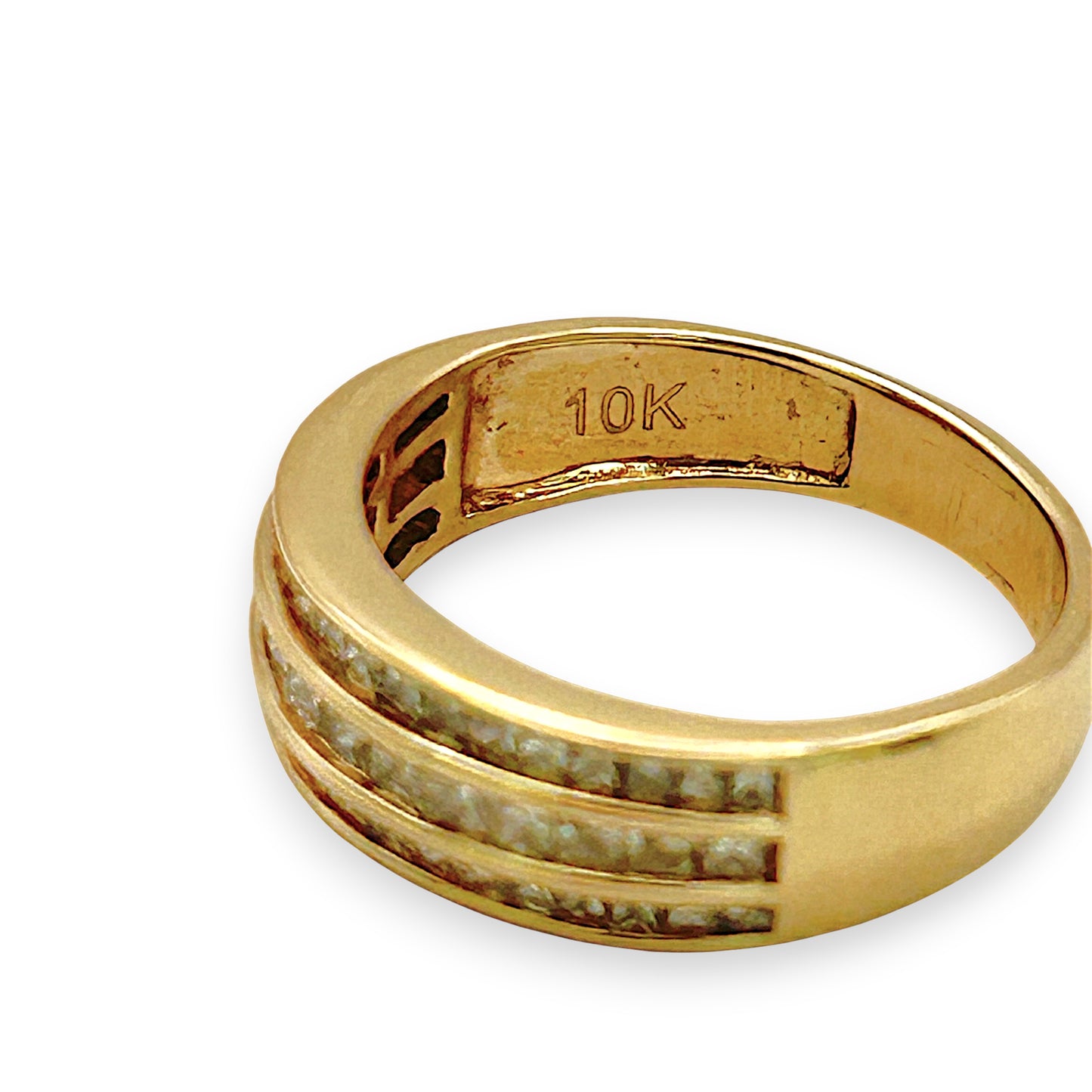 NZGD | 10ct Gold MHJ Diamond Precision Band Valuation $3,400