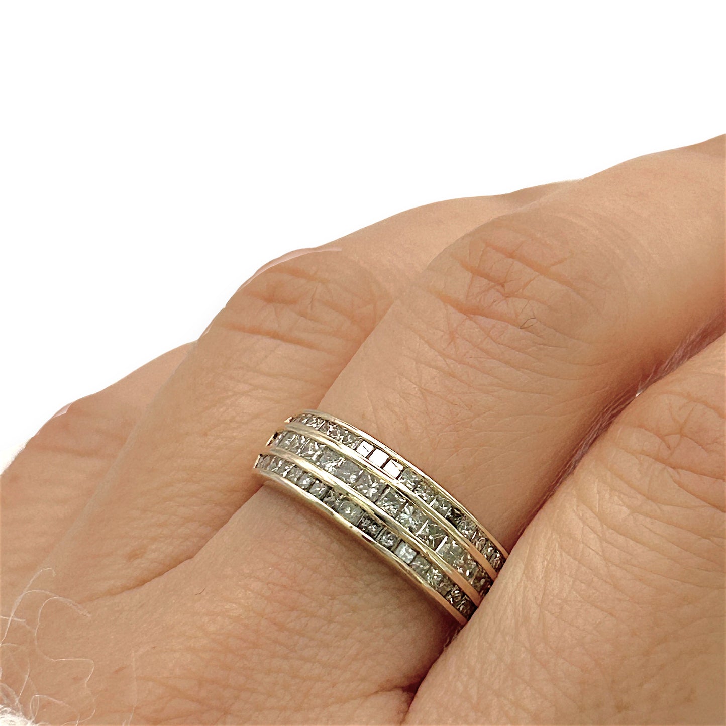 NZGD | 10ct Gold MHJ Diamond Precision Band Valuation $3,400