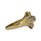 NZGD | 10ct Gold Diamond Baguette Wave Ring Valuation $2,200