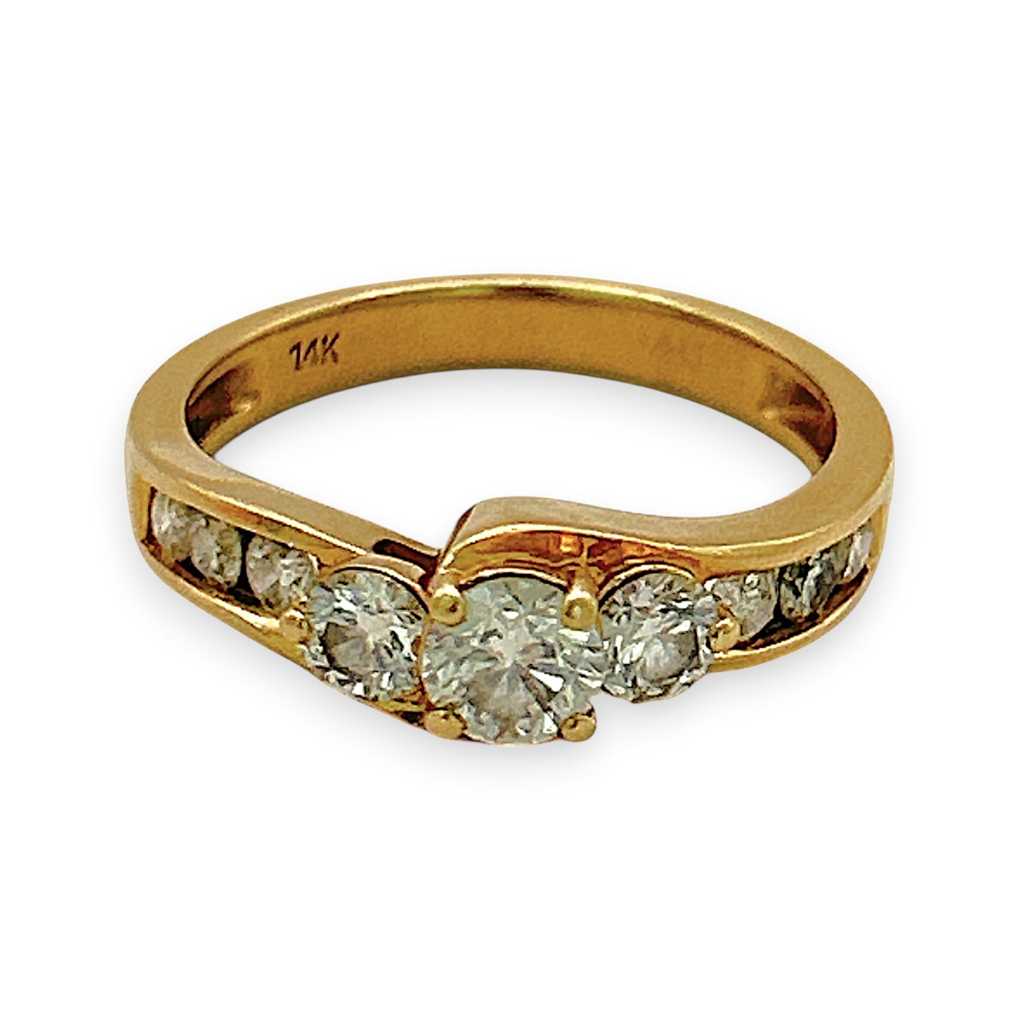 NZGD | 14ct Gold Triline Diamond Ring Valuation $4,500