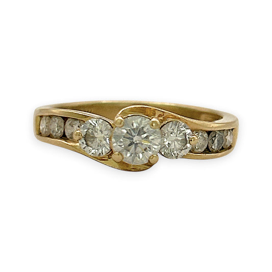 NZGD | 14ct Gold Triline Diamond Ring Valuation $4,500