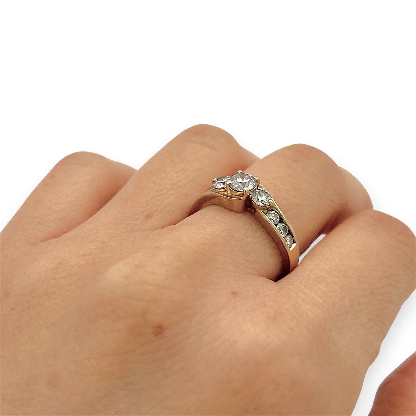 NZGD | 14ct Gold Triline Diamond Ring Valuation $4,500